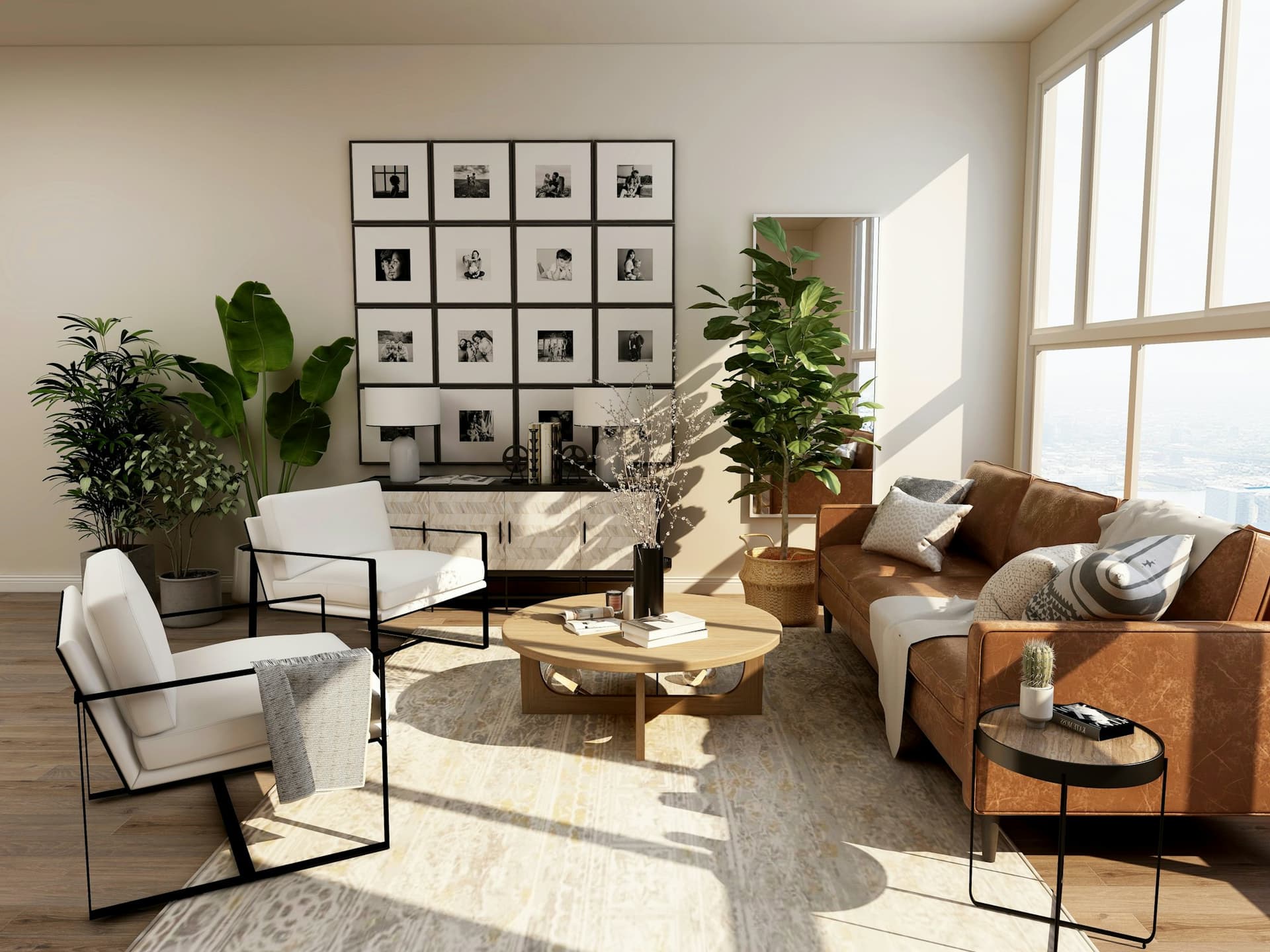 Bright living room in a Klang Valley home